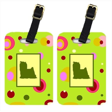 Carolines Treasures Carolines Treasures CK1084BT Pair Of 2 Yorkie Luggage Tags CK1084BT